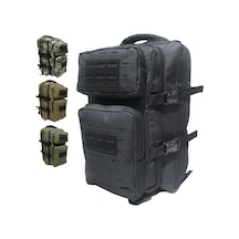 Baggor Kampçı-Seyahat-Dağcı-Outdoor-Askeri Taktik Sırt Çantası Siyah Çok Renkli
