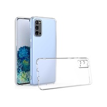 Samsung Galaxy Uyumlu S20 Kapak Kamera Korumalı Süper Silikon Şeffaf Kapak