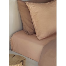 The Mia Cotta Toast Tek Kişilik Lastikli Çarşaf 200 x 100 CM