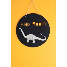 Dekoratif Kids Room Lake Dinozorlu Siyah Çocuk Odası Duvar Süsü