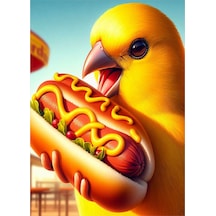 Hotdog Yeğen Kanarya Mdf Tablo 35cm X50cm