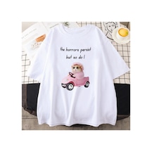 Tarzsokak Beyaz Lar Kawaii Grafik Üzgün Hamster Korku Devam Ama Ben Sevimli