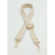 Angel Çanta Aksesuar Pamuklu Kolon 120x3 Cm Krem Light Gold Metalli