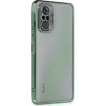 Newface Xiaomi Redmi Note 10 Pro Kılıf Razer Lensli Silikon - Yeşil