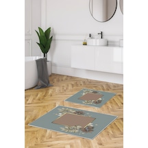 Alanur Trend Kaymaz Taban Dijital Banyo Takımı Kt471 Yeşil