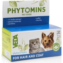 Vedavet Phytomins Hair And Coat Kedi Ve Köpek Tüy Dökülme Karşıtı Vitamin 100 Tablet