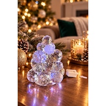Led Işıklı Kristal Yılbaşı Ağacı 30 Mm Fasetli Kristal Toplardan Mini Dekoratif Çam Ağacı Şeffaf - 938291307 Şeffaf - 938291307 10 Cm