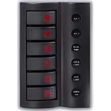 Switch Panel 6 Li Çift Led / Elektrik Kumanda Paneli