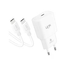 LinkTech T455E PD 20 W Type-C to Type-C Kablolu Şarj Aleti Set