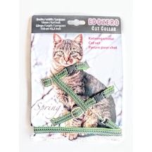 Edozero Kedi Göğüs Tasma Takım Yeşil M