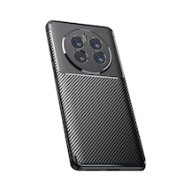 Ankaverse Realme 12 Pro Plus Kılıf Auto Focus Karbon Kapak - Siyah