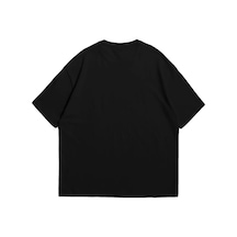 Startmore Flame Taş Baskılı Oversize Unisex Beyaz Siyah