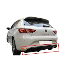 Uyumlu Seat Leon Mk3 Style Difüzör Piona Black Çıkışsız 2012 2013 2014 2015 2016
