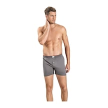 Jiber Erkek Gri Havlu Kemer Pamuklu 6'Lı Boxer 127