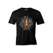 Cadılar Bayramı - Örümcek Ağları Siyah Erkek Tshirt 001