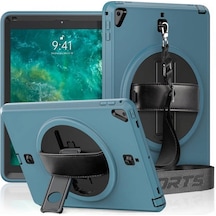 Newface Apple Uyumlu iPad  5 Air 9.7 Kılıf Strap-c Otterbox Tablet Kapak - Mavi