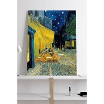 Pster18916 Kafe Terasta Gece - Van Gogh Sanatsal Kanvas Tablo 21 X 30