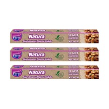 Natura 3 Adet Ağartılmamış Organik Hazır Kesilmiş Pişirme Kağıdı 10'lu Çok Renkli