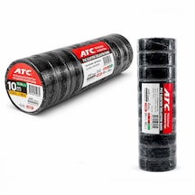 10 Adet Lüx Siyah Pvc İzolasyon Elektrik Bandı 0.13x19x11yds 10mm - 1 Paket Gönderilir - 1 Paket İçinde 10 Adet Ba Standart