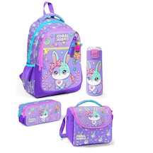Milka Su Yeşili Tavşan Desenli 4'lü Set Milka-lila