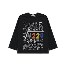 Civil Boys 4489 Baskılı 10-13 Yaş Sweatshirt - Siyah