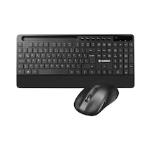 Everest Km-9676 Siyah Multimedya Tablet-telefon Standlı Bileklik Ağrı Engelleyicili Uzun Menzilli Kablosuz Klavye Mouse Set Diğer