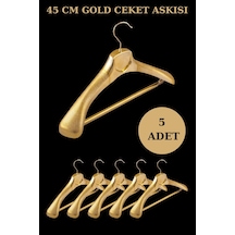 Ceket Elbise Askısı Plastik Gold Renk Yüksek Kalite 5 Adet Diğer