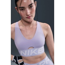 Nike Pro Indy Plunge-support Bra Kadın Spor Bra Lila