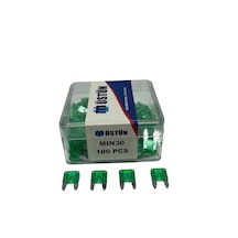 Mini Bıçak Sigorta 30 Amper 100 Adet Mini Boy Oto Sigorta 30a