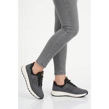 Walkway Füme Fileli Hafif Esnek Kilit Bağcıklı Unisex Spor Ayakkabı Motano G
