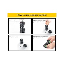 Besthome1 12 5 5cm Beyaz Karabiber Öğütücü El Hareketi 1 Adet Kutu Paketlenmiş Beyaz