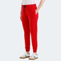 Slazenger VETERAN Kadın Cepli Kırmızı Eşofman Altı