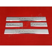 Markadan Opel Corsa D Krom Kapı Eşiği 2006-2015 4 Parça  Paslanmaz