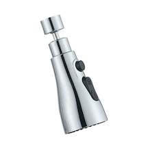 Novahub Fonksiyonlu Sprey Başlığı 360 Dön 2.0 Su Tasarruflu Lavabo Sprey Gümüş