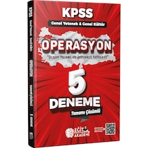 Eğit Akademi KPSS Genel Kültür Genel Yetenek Operasyon 5+1 Deneme - Mehmet Eğit
