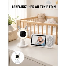 Bebek Kamerası Karşılıklı Konuşma Rgb Işık Gece Görüşü Ve Sıcaklık Alarmı Yeni Nesil - Lisinya