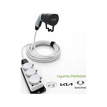 Plugen V2l Adaptör 8 Metre 3'lü Uzatma Prizli - Hyundai / Kia / Ssangyong Uyumlu Araçtan 220v Priz Çıkışı