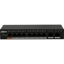 Dahua Pfs3010-8et-96 8fe Poe Port 8xpoe 96w 2ge Uplink Yönetilemez Switch