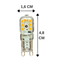 10 Adet Osaka 3w Sarı Işık 3000k Dim Edilebilir G9 Duylu Led Kapsül Ampul