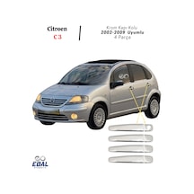 Ebal Otomotiv Citroen C3 Krom Kapı Kolu 4 kapı 2002-2009 P. ÇELİK