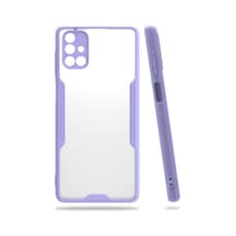 Samsung Galaxy  Uyumlu,  M51 Kılıf Platin Silikon - Lila