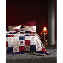 Chevalz Çift Kişilik Welsoft Baskılı Battaniye - Mavi/kırmızı 8684427292235 Mavi