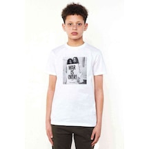 Tshirthane War Is Over Baskılı Unisex Çocuk Beyaz T-Shirt