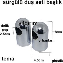 Tema Sürgülü Duş Seti Başlık Banyo Bataryası Sürgü Başlık Diğer