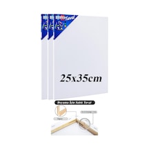 Brons Gerdirme Apartlı Arkadan Zımbalı Tuval 3 Adet 25 x 35 CM