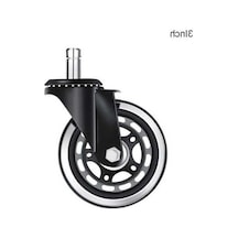 Pazly 3inç Ağır Ev Ofis Koltuğu Arabası Yedek Tekerlek, Metal Poliüretan, 300kg Yük Kapasitesine Sahip, Sessiz Ve Dayanıklı Diğer