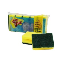Sun Brite Oluklu Bulaşık Süngeri 5 Adet - 80'li Paket