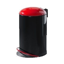 Hailo Topdesign Siyah/Kırmızı Çöp Kovası - 16 L Siyah