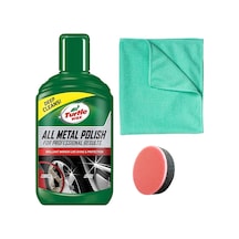 Turtle Wax Krom Ve Metal Parlatıcı 300 Ml Cila Süngeri Bez