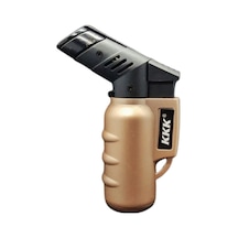 1300 C Turbo Torch Tek Pürmüz Gold Renk Çakmak Altın